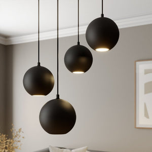 B-Ware Euluna Pendelleuchte Hängelampe Midnight LED vierflammig Deckenlampe Leuchte 691
