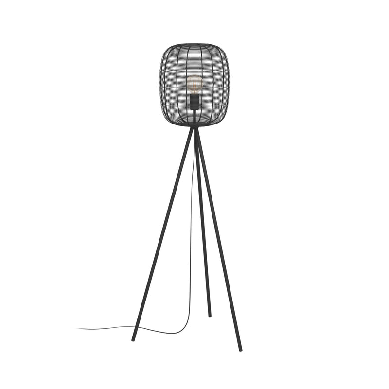 EGLO Stehleuchte Standlampe Lampe schwarz Metall 1405cm E27 Rinroe60 - 9002759439682