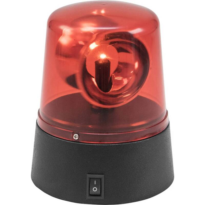 Eurolite Polizeilicht Rundumleuchte LED Rot Mini Lampe Partylicht 92x96x115mm - 4026397617665