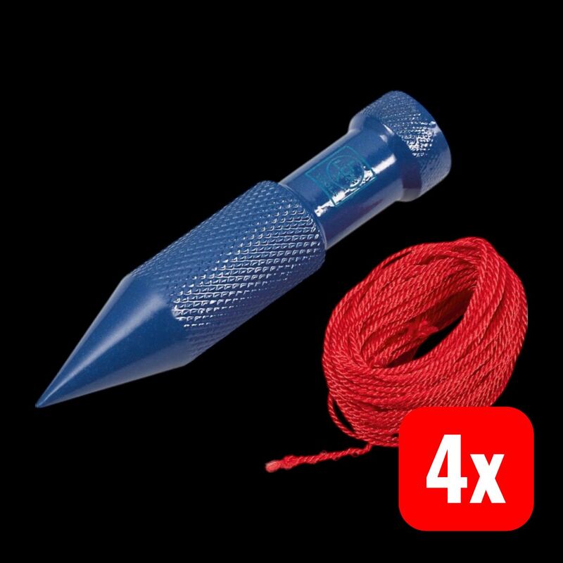 LUX-TOOLS Maurerlot Classic Präzisionswerkzeug 200g 6m Schnurlänge Messgerät - 4007875760509