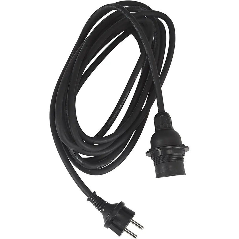 PR Home Hängeleuchte Sarah LED Pendelleuchte dimmbar Rattan schwarz 18cm IP44 - 7330976110179