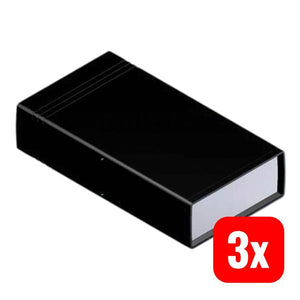 3x B-Ware TEKO Universal-Gehäuse ABS Schwarz 131x66x30.5mm Gehäuse 1 Stück 10008.9
