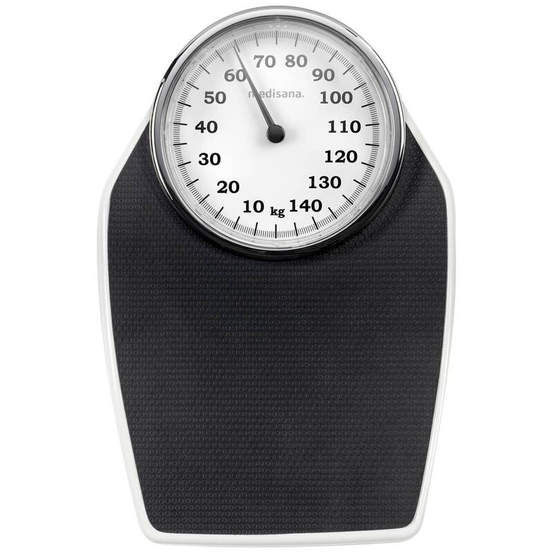 Medisana Personenwaage analog Gewichtsanzeige 150kg Metall Sicherheitsglas - 4015588404610