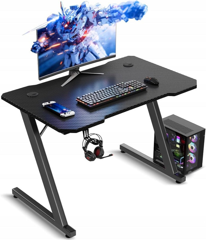 Ergonomischer Schreibtisch für Spiele 80x52cm PC Tisch Arbeitstisch Home Office - 4061234567897