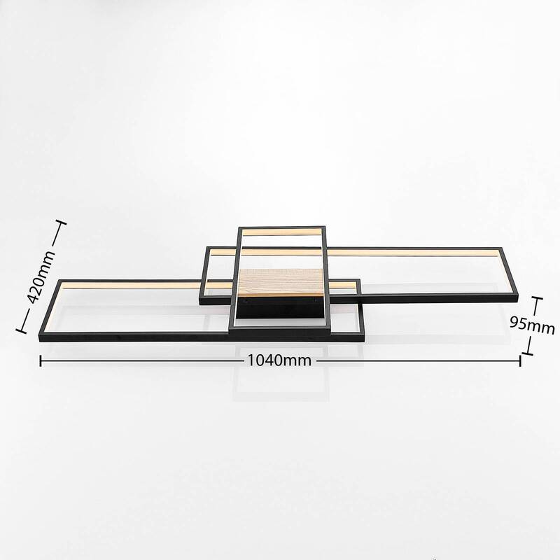 Deckenleuchte Lampe Lindby LED schwarz matt dimmbar Aluminium Silikon warmw990 - 4251096574821