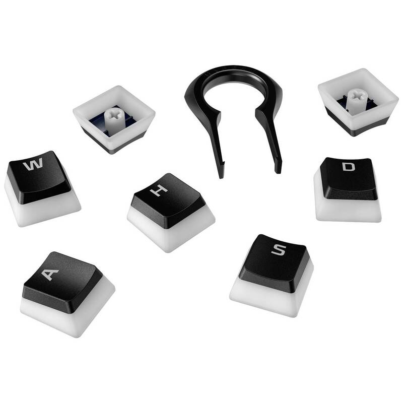 HyperX Pudding Keycaps Tastenkappen Schwarz (HKCPXA-BK-DE/G) (4P5P4AD#ABD) - 0196188487532