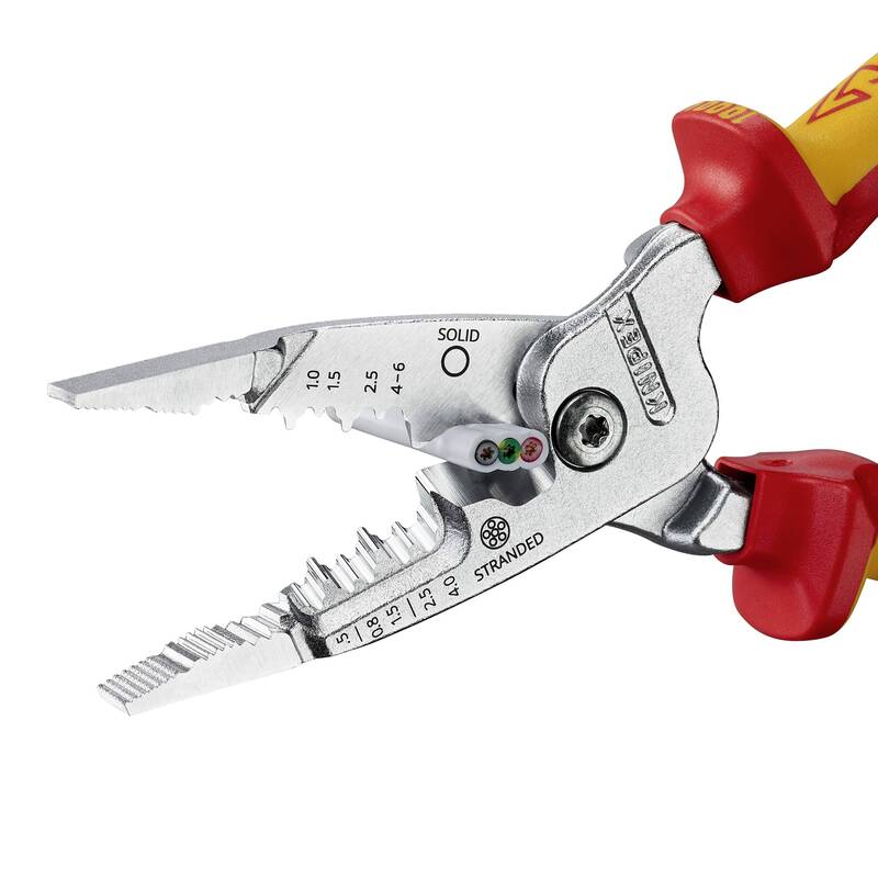 Knipex ME Multifunktionszange 200 mm Multifunktions-Elektrikerzange verchromt - 4003773088943