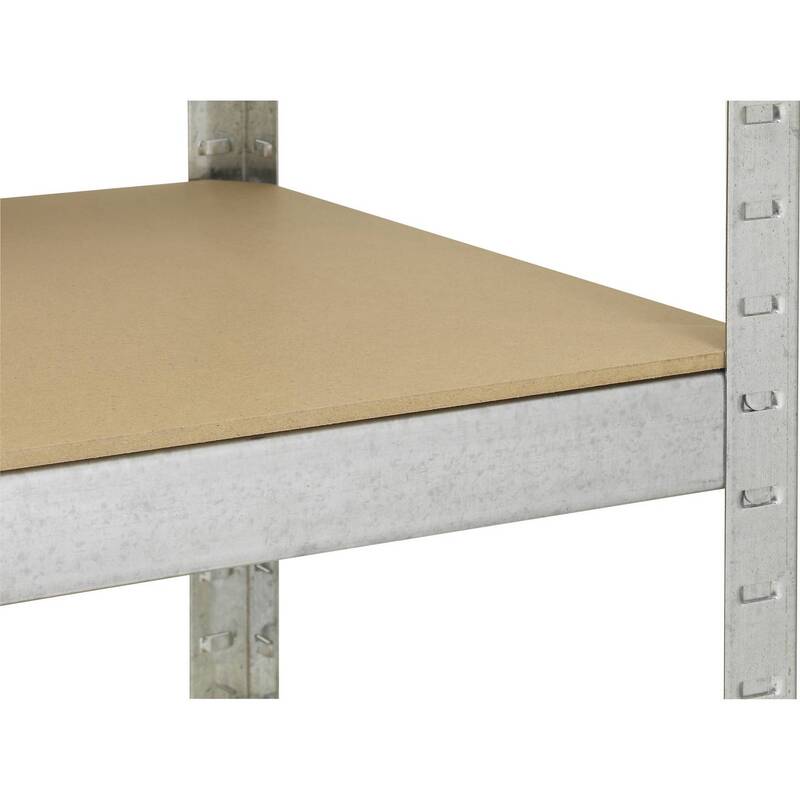 Toolcraft Schwerlastregal Metall Regal 265kg 5 Böden 90x180x45cm verzinkt silber - 4064161056159