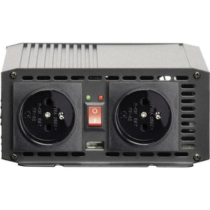 B-Ware Voltcraft Wechselrichter MSW 700-12-F 700W 12V/DC mit USB und Steckdose