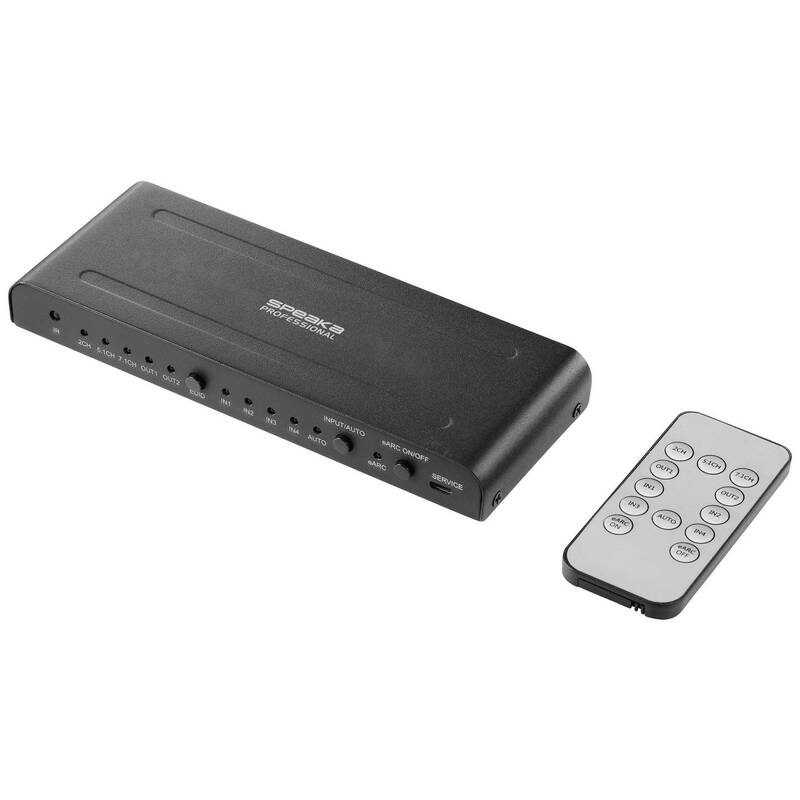 SpeaKa Professional SP-HDA-550 4 Port HDMI-Switch HDMI-Umschalter - 4064161220185