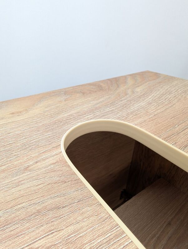 Waschtischunterschrank Walnuss-Dekor 60,2x38,5x56cm Badschrank Stauraum 2 Türen - 4007874152831