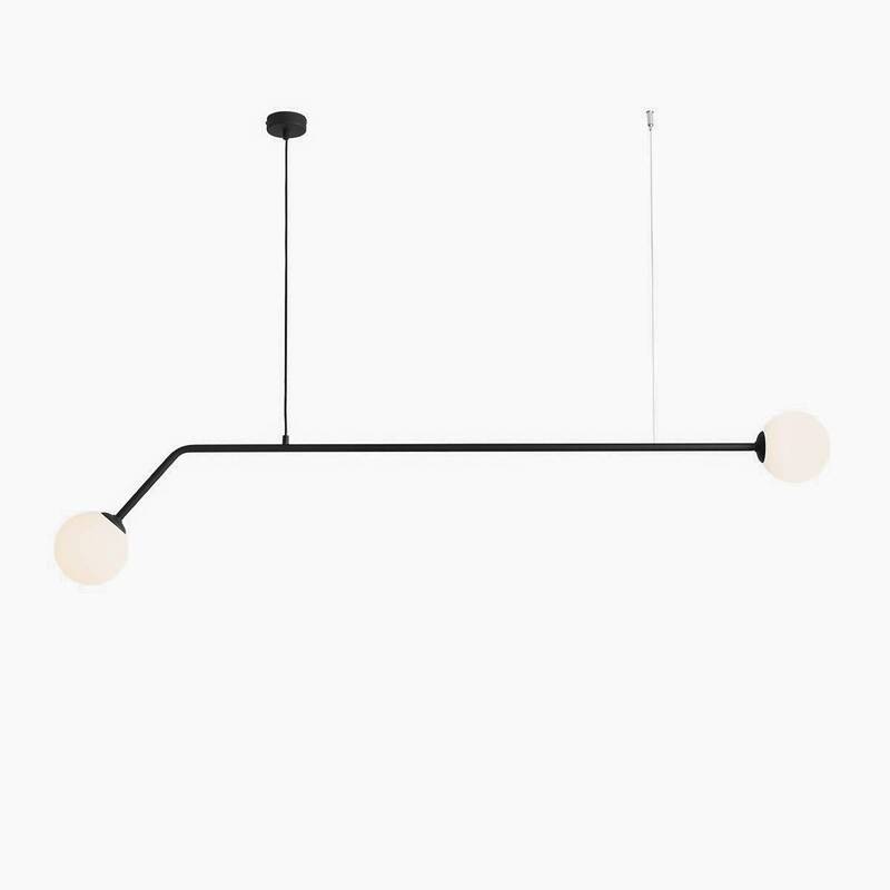 ALDEX Pure Pendant Light, 2-bulb, Black - 5904798651862