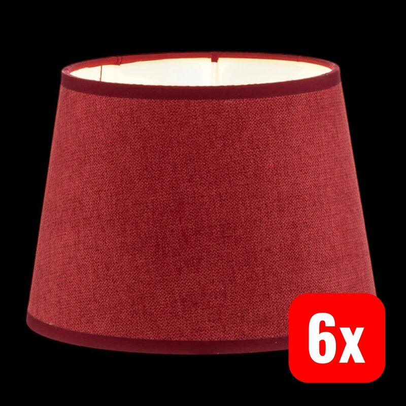 DUOLLA Lampenschirm Classic S gewebt rot Leuchte Lampe stilvoll Made in Europe - 5903689186810