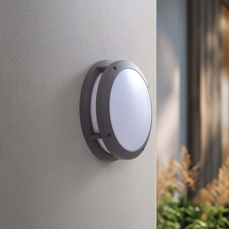 Lindby Außenleuchte Wandlampe LED Smart Licht Liren dunkelgrau WLAN RGB Tuya835 - 4251911776256