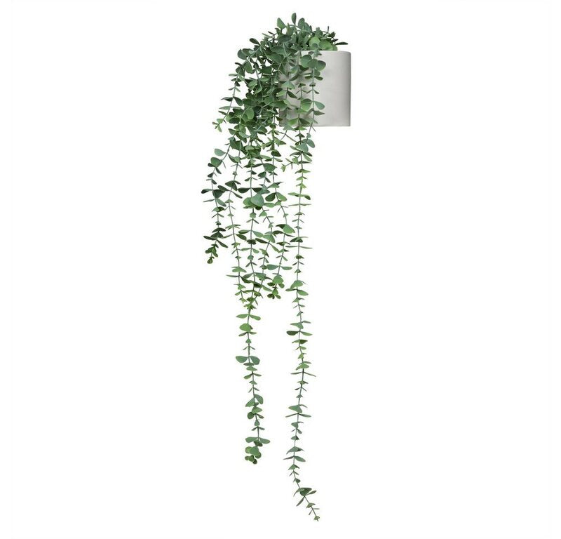 hjh OFFICE Kunstpflanze Eukalyptus CLIMB 90 cm Pflegeleicht Grün Indoor Outdoor - 4064323038689