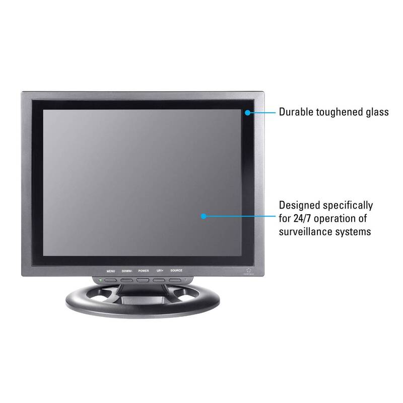 Renkforce LCD-Überwachungsmonitor Überwachungsbildschirm 30.48 cm 12 Zoll EEK: C - 4016138825596