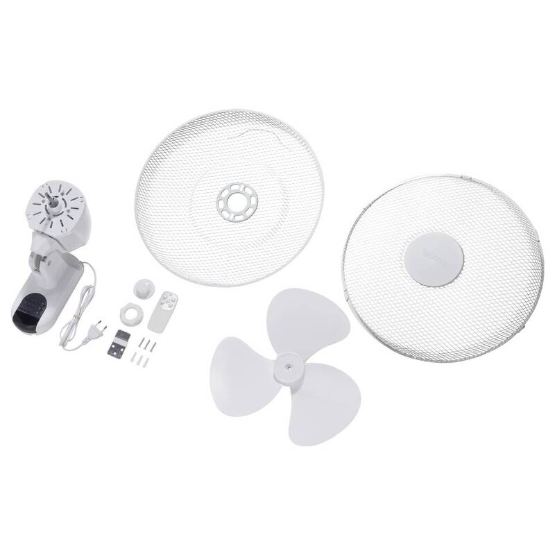 Sygonix Wandventilator Wandlüfter 45W 3-stufige Luftzirkulation Weiß Ø430mm - 4064161389387
