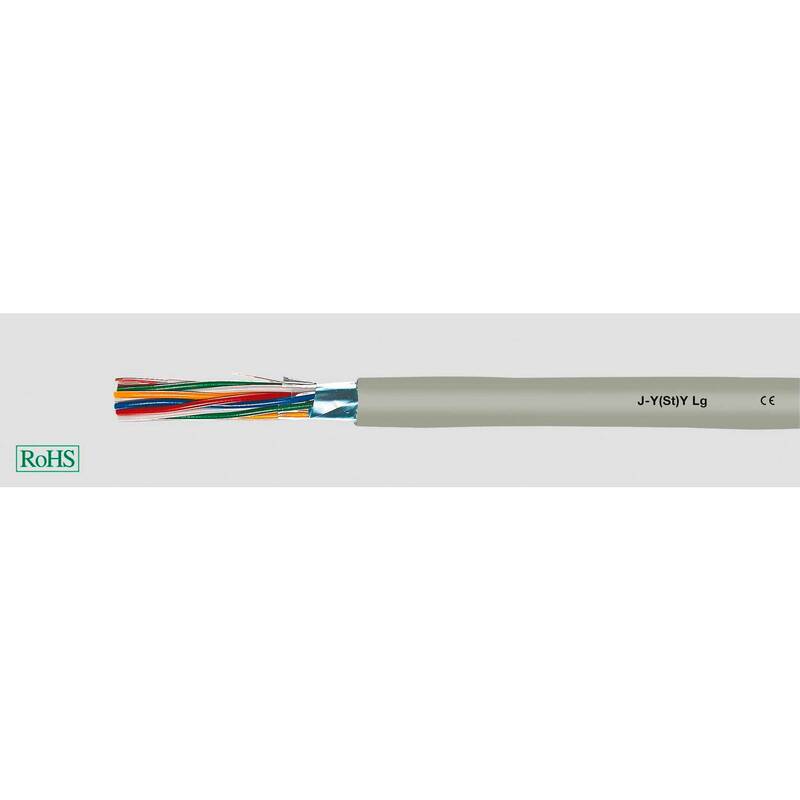 Helukabel Fernmeldeleitung Telefonkabel JYSTY Kabel Grau 100m Installationskabel - 2050005625133