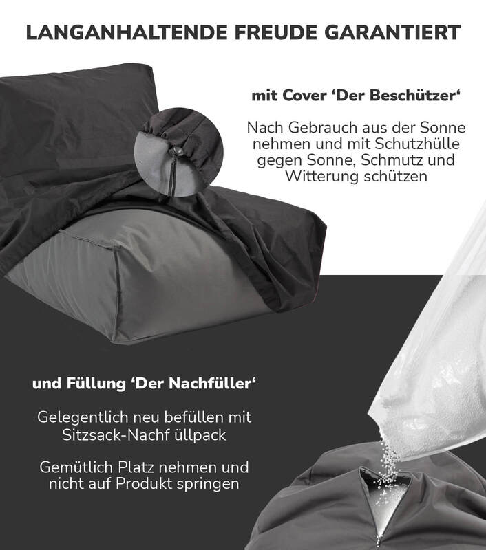 mokebo Der Sundowner XXL Outdoor Sitzsack Bodenkissen Bean Bag Liege Lieges191 - 4260669187702