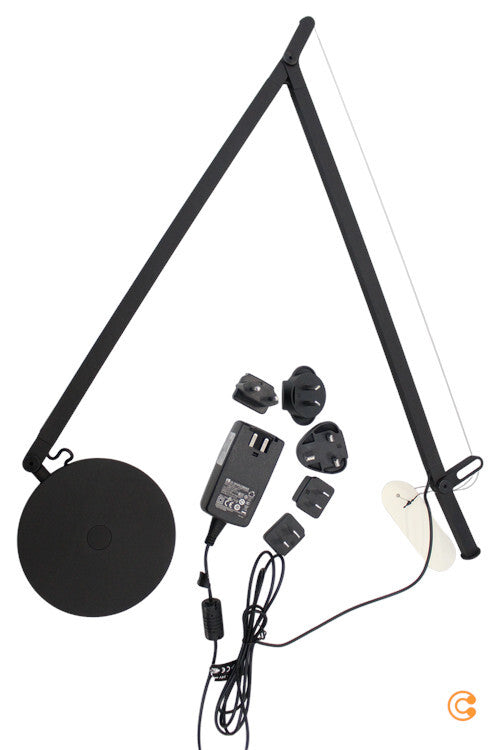 Artemide Demetra Movement Detector Schwarz Lampe Leuchte Tischlampe Tischleuchte - 8052993059598