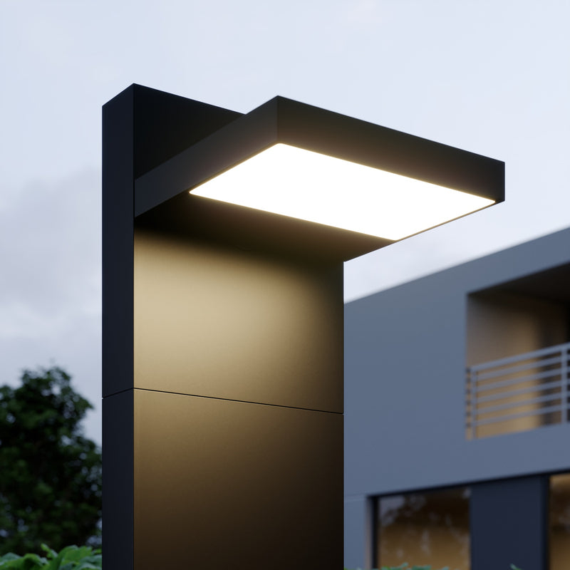 Lucande LED Pollerleuchte Wegeleuchte Silvan Gartenlampe anthrazit 65cm IP65 12W - 4251096556728