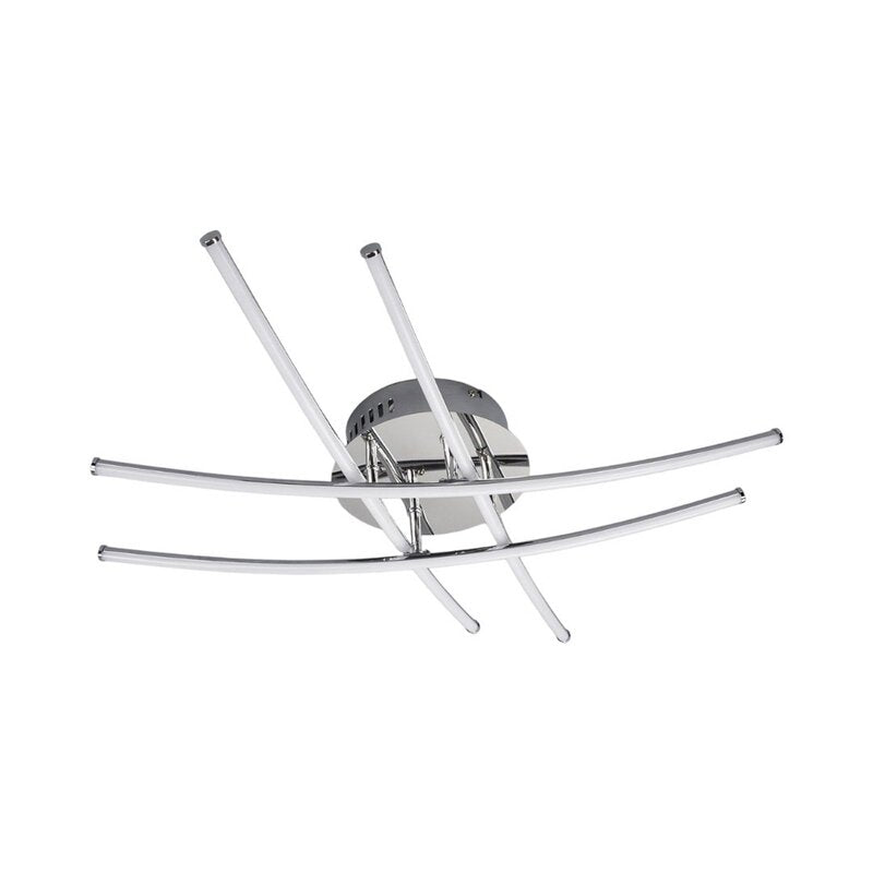 Lindby Deckenlampe Deckenleuchte Yael LED Lampe Leuchte chromfarben 67x67cm - 4251096525328