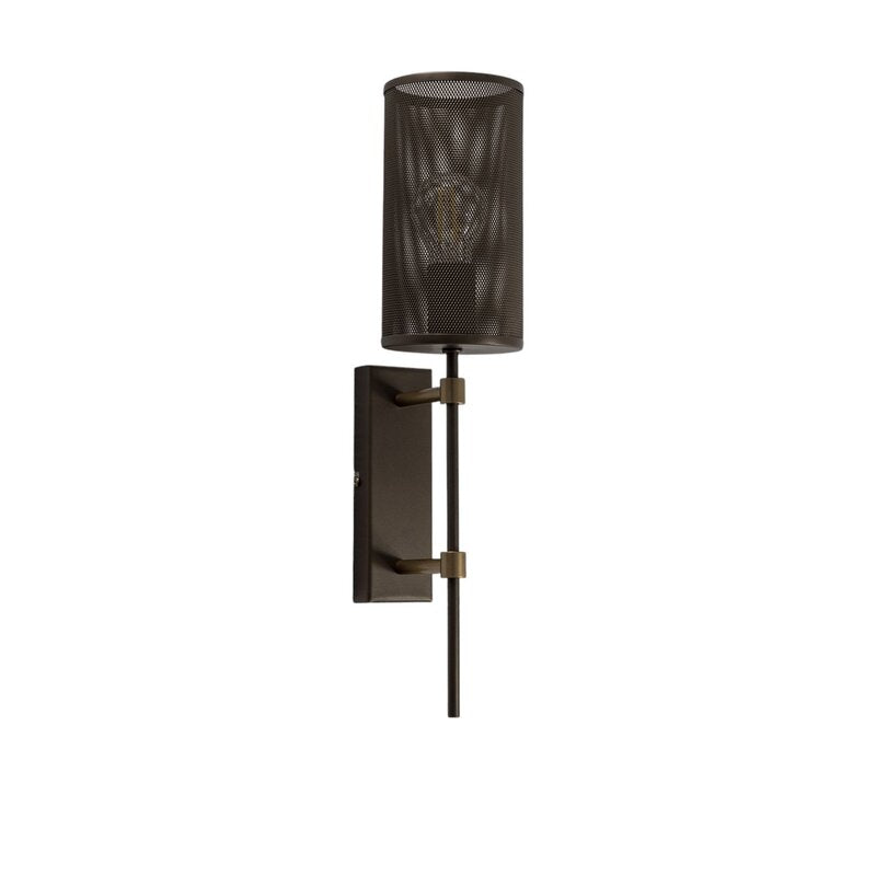 Wandleuchte Wandlampe titan E27 LED Stahl 48 cm Höhe titanfarben Lampe Spot - 5907812627294