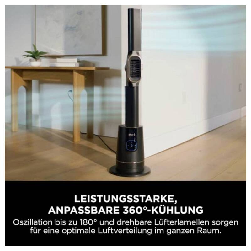 Shark Standventilator Turboblade TH200EU 2200W Oszillierend Heizfunktion - 0622356323758