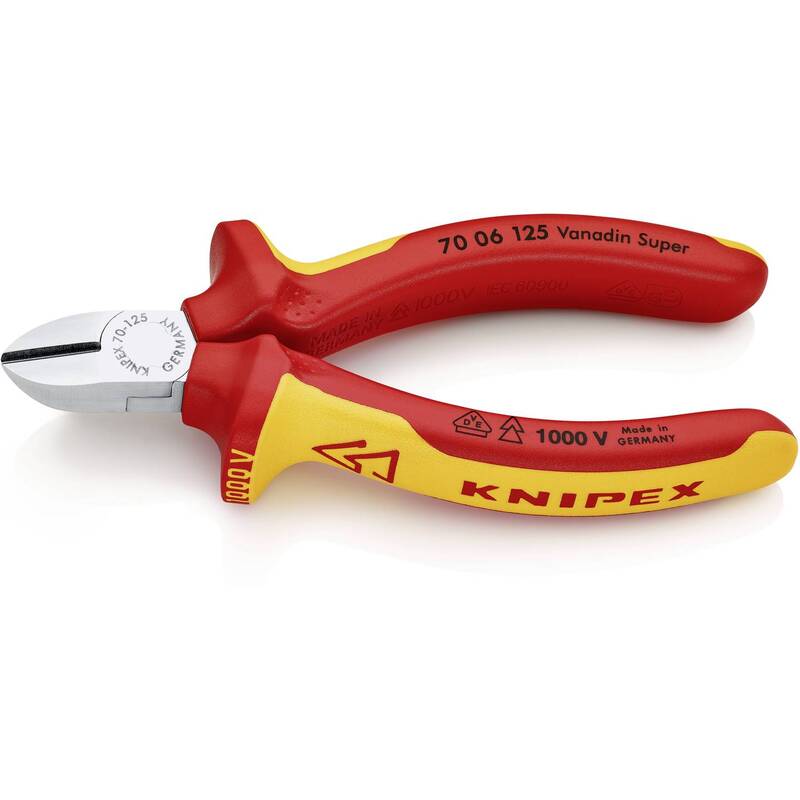 Knipex Seitenschneider VDE 70 06 125 Kombizange Handwerkzeug Drahtschneider - 4003773018124