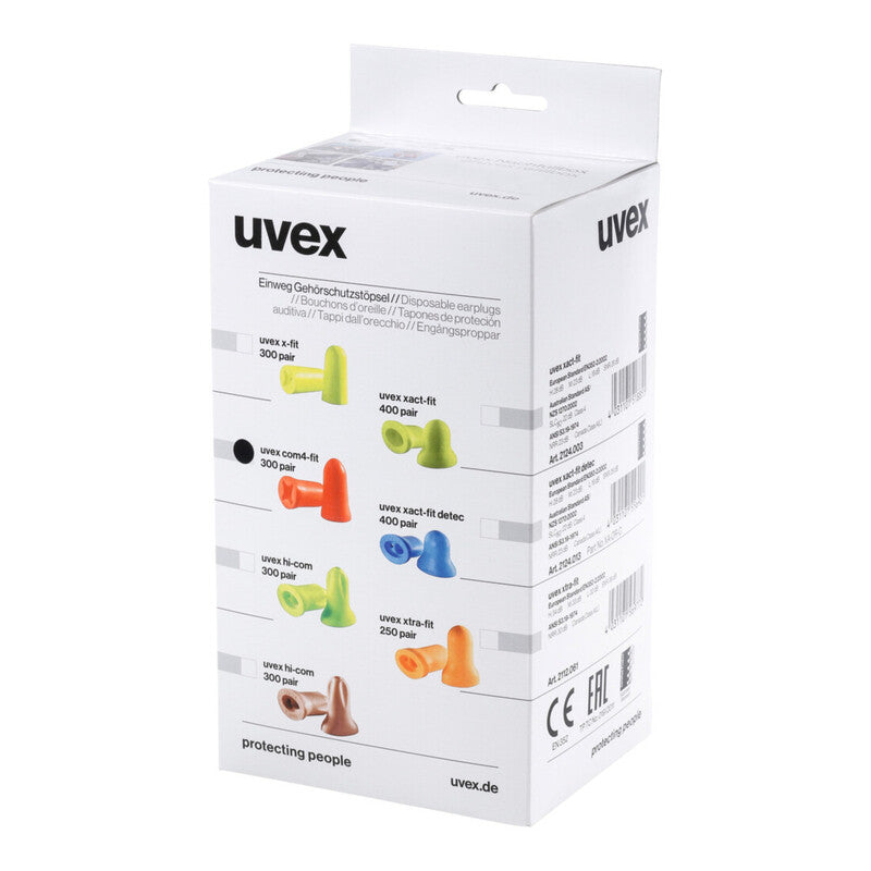 Uvex Gehörschutzstöpsel R300 orange wiederverwendbar SNR 33dB 300 Paar - 4031101501277