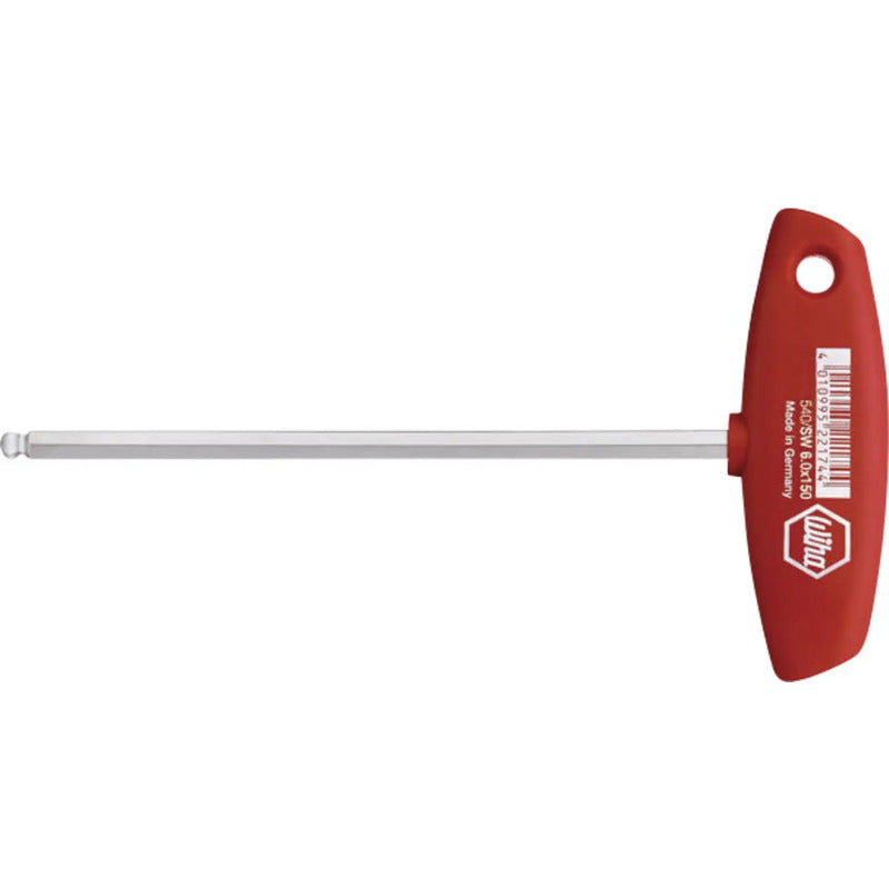 Wiha Innen-Sechskantschraubendreher 8mm T-Griff Werkzeug Chrom-Vanadium Stahl - 4010995040994