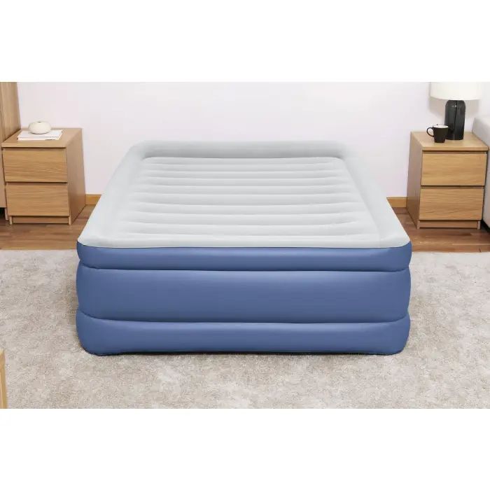 61cm Bestway Air Mattress Queen Inflatable Bed Airbed Blue - 06941607329771