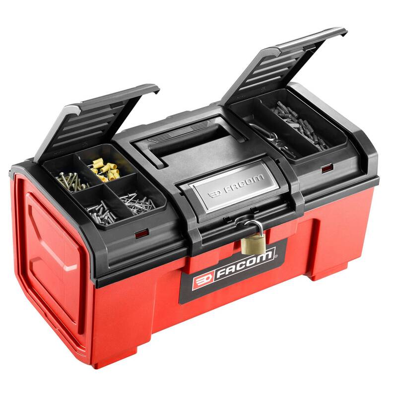 Facom BP.C19N Werkzeugbox 19 unbestückt Rot/Schwarz 15.25 l 481x271x237 mm - 3662424057229