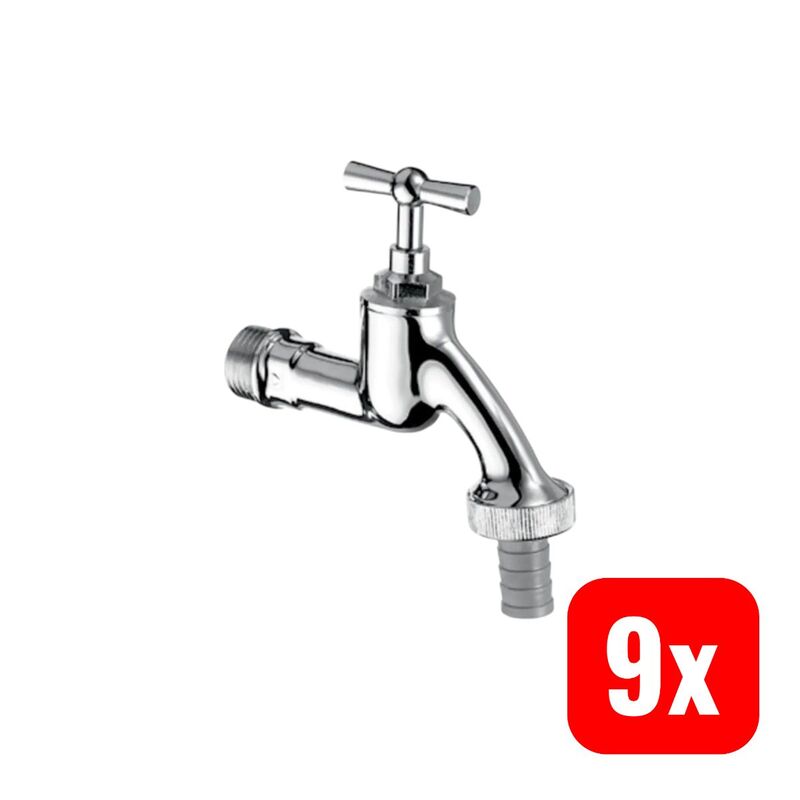 Schell Auslaufventil Mit Knebelgriff 1/2" Chrom 034050699 - 4021163102314