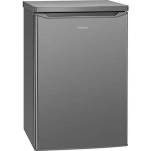 B-Ware Bomann Kühlschrank inox-look 55cm C 133L Standgerät 126l Inverter-Kompressor