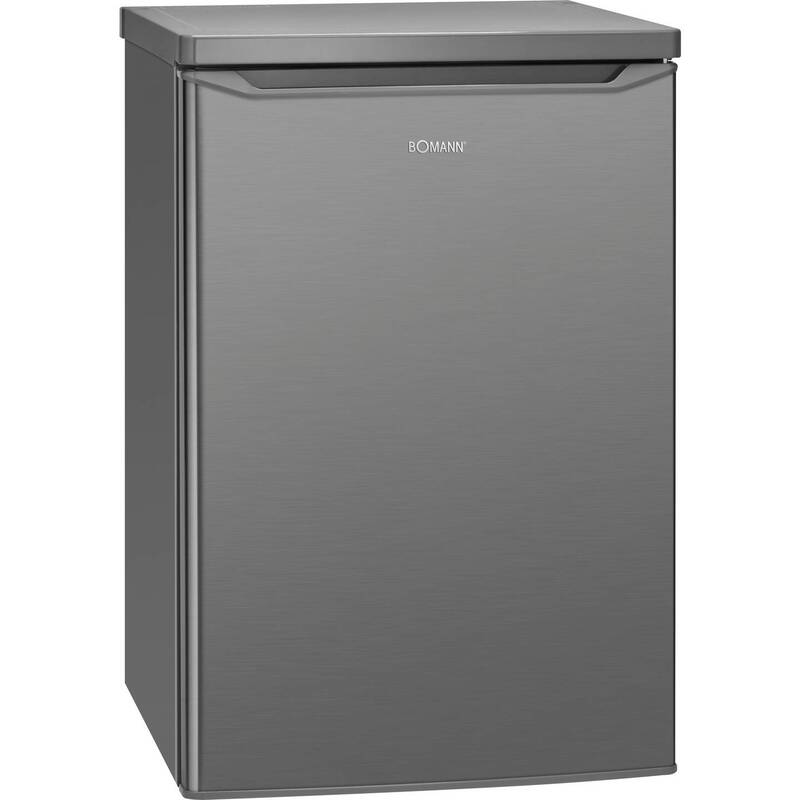 Bomann Kühlschrank inox-look 55cm C 133L Standgerät 126l Inverter-Kompressor - 4004470180466