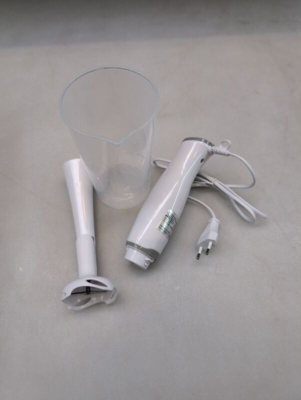 GourmetMaxx Stabmixer Pürierstab Handmixer 400W Mixer Küchenhelfer Weiß 700ml - 4067522047919