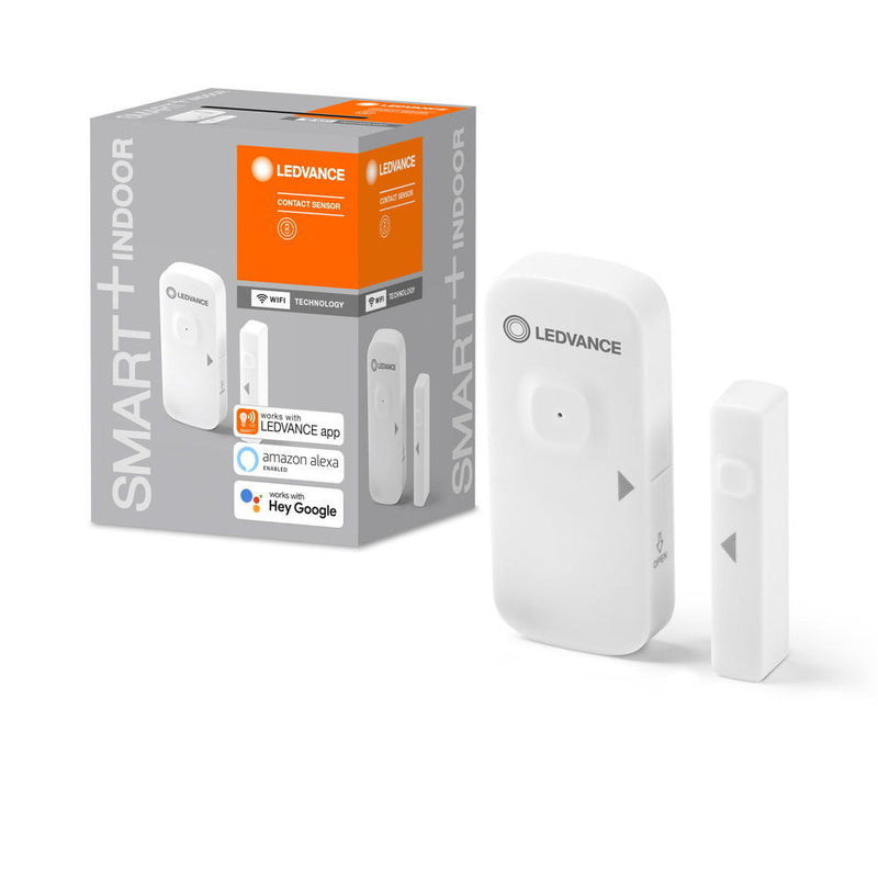LEDVANCE SMART+ Öffnungssensor WiFi wiederaufladbar für Fenster und Türen weiß - 4058075730052