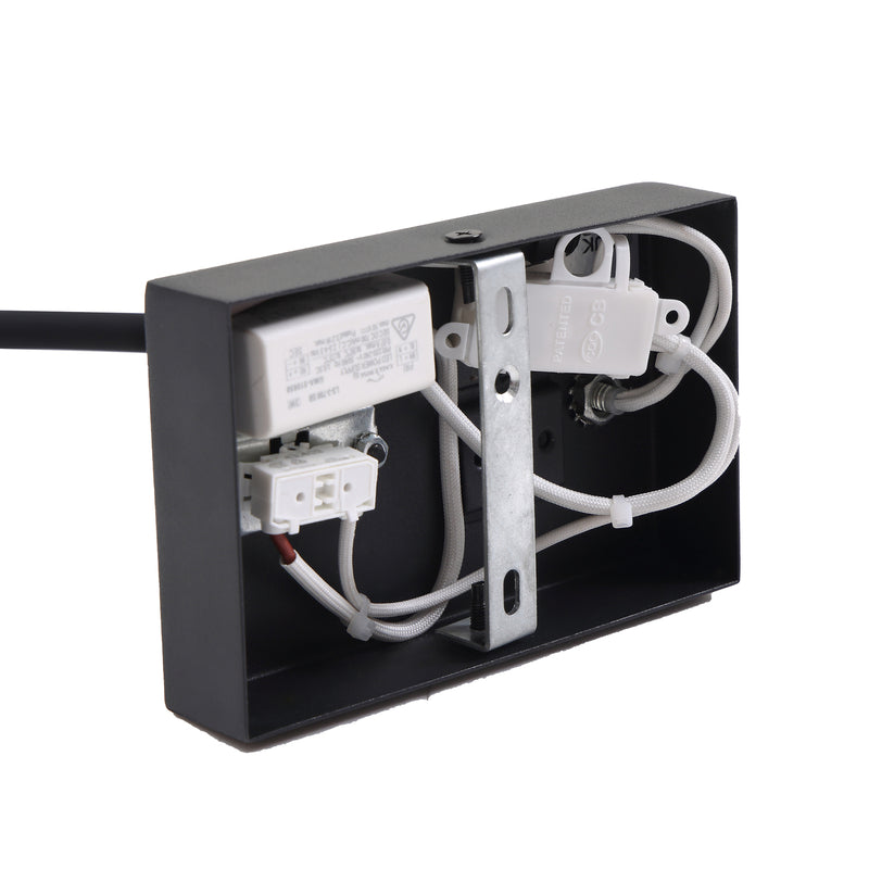 Lucande LED Wandleuchte Hetti schwarz Metall Leselampe Lampe 14cm hoch 240Lumen - 4251911779028