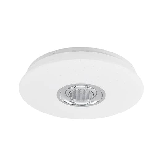 Lindby Deckenleuchte Deckenlampe LED Lampe Speaker opalweiß Fernbedienung RGB600 - 4251096593556