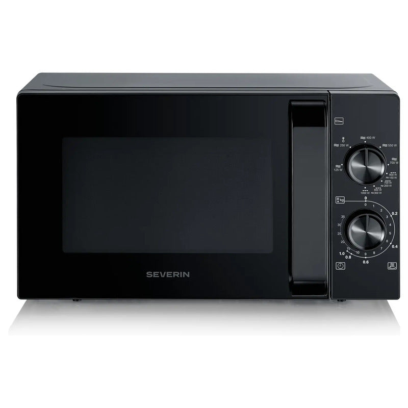 Severin Mikrowelle 900W Schwarz 20l mit 9 Leistungsstufen und Timerfunktion - 4008146048067