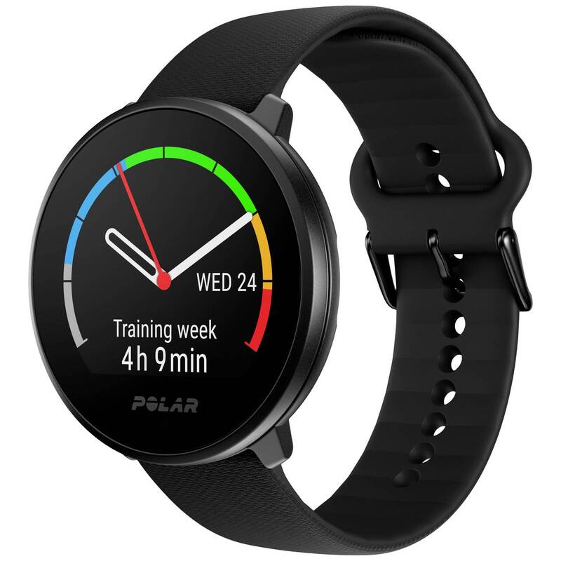 Polar Pulsuhr Fitnessuhr Unite Schwarz Silikon Sportuhr mit Sensor wasserdicht - 0725882064260