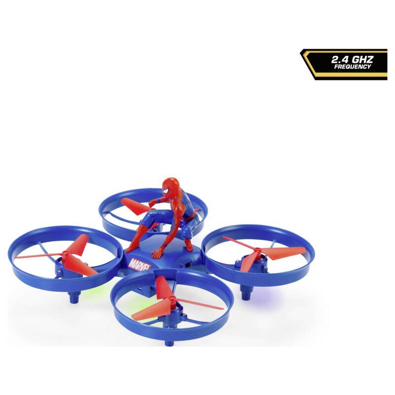 Dickie RC Drohne Spider-Man Quadrocopter Spielzeug ferngesteuert 2,4GHz rot blau - 4006333094446