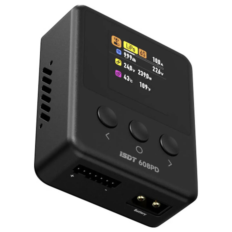 ISDT 608PD Smart Ladegerät 240W 10A für LiPo LiIon LiFe Akkus kompakt 85g - 4064161334233