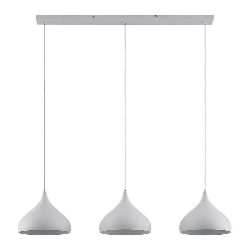 Lindby Pendelleuchte Hängeleuchte Elamira LED Lampe dimmbar weiß 133cm 3-flg - 0000009627802