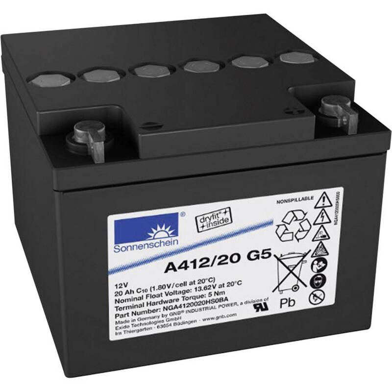 GNB Bleiakku Batterie Akku Blei Gel 12 V 20 Ah Alarmanlagen Energiespeicher - 2050001755575