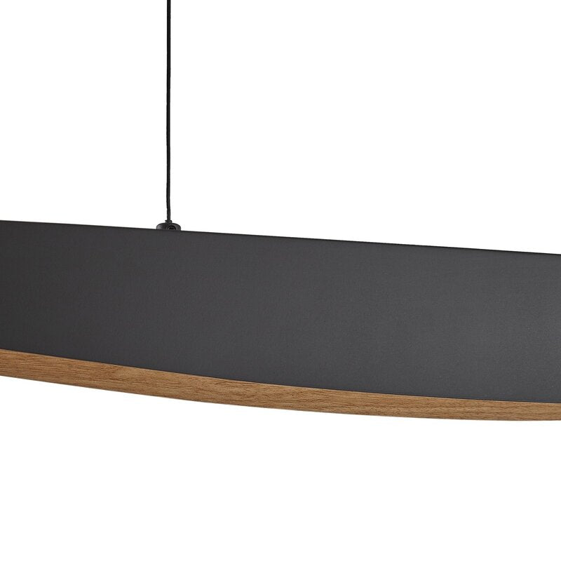 Lucande Pendelleuchte Hängelampe LED schwarz Clavit dimmbar Eisen Designer Ingo - 4255830900563