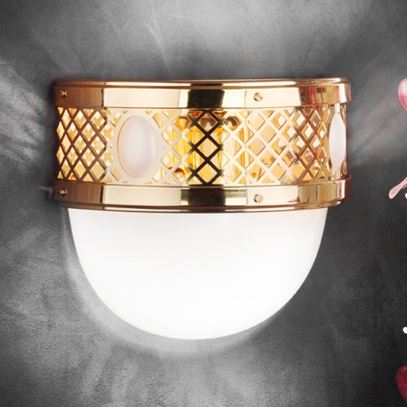 Orion Wandleuchte Alt Wien messing dimmbar Designer Lampe Leuchte 1x60W E27 weiß - 9003090227037