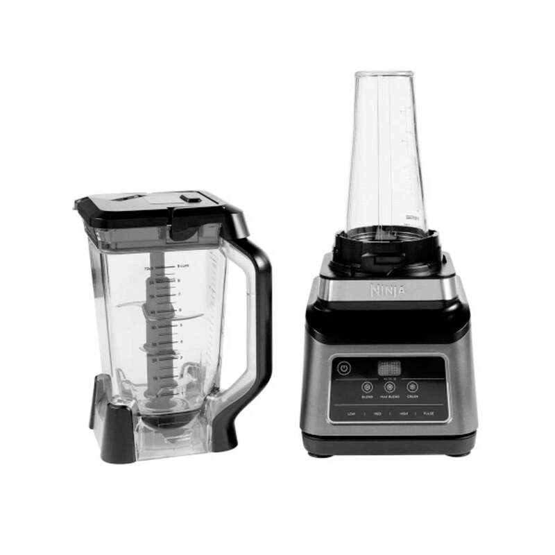 Ninja Standmixer Mixer 1200W 2,1 L AUTO-IQ Schwarz Grau Küchenhelfer 3 Stufen - 0622356235020