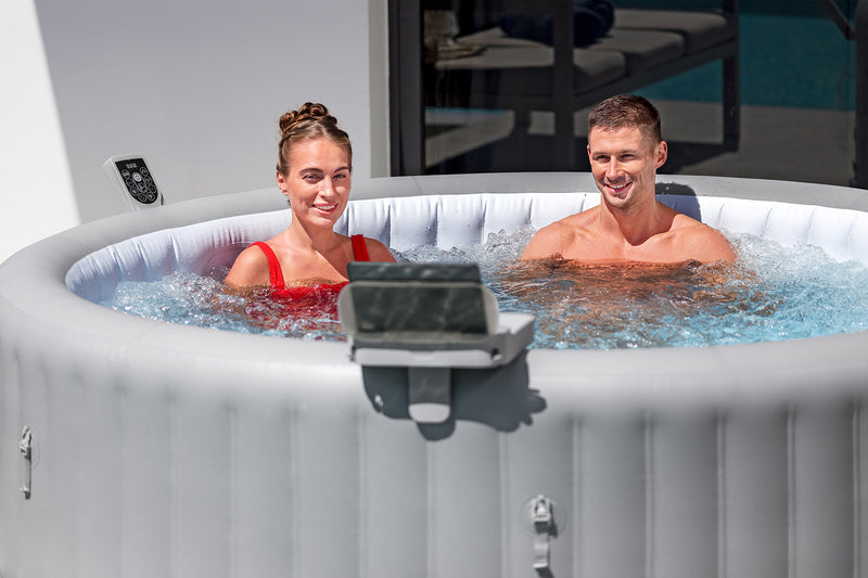 LAY-Z-SPA Ablagetablett 4-in-1 Zubehör spritzwassergeschützt für Whirlpool grau - 6941607368282